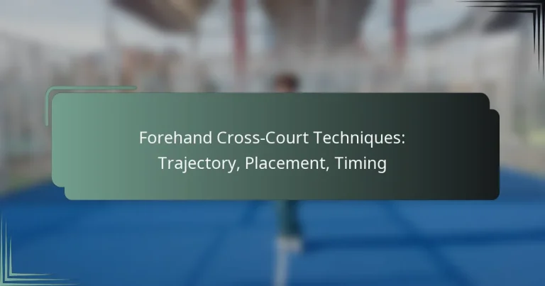 Forehand Cross-Court Techniques: Trajectory, Placement, Timing