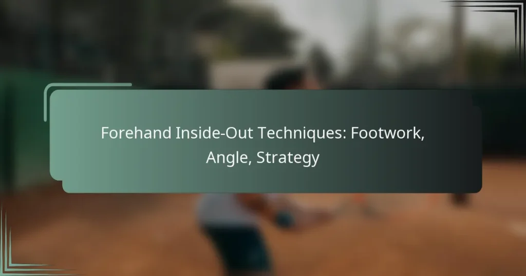 Forehand Inside-Out Techniques: Footwork, Angle, Strategy