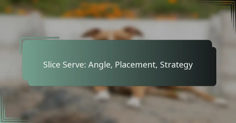 Slice Serve: Angle, Placement, Strategy